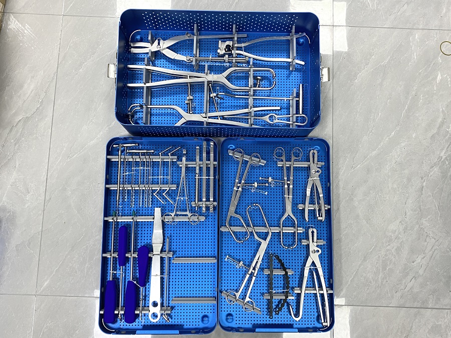 Ensemble d'instruments de plaque de reconstruction pelvienne