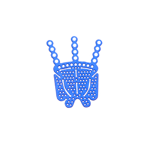 Plaque orbitale de 1,5 mm, plaque maxillo-faciale de type I