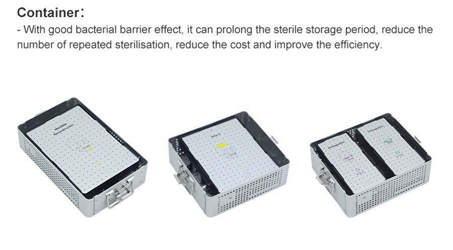 ensemble d'instruments pour plaques maxillo-faciales