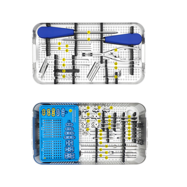 Ensemble d'instruments de plaque de verrouillage à charnière pédiatrique