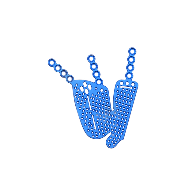 Plaque orbitale de 1,5 mm, plaque maxillo-faciale de type IV