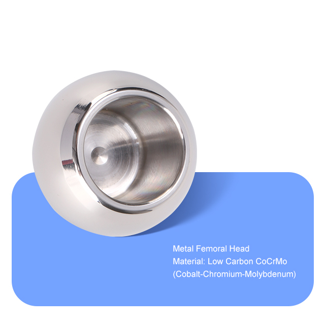 Tête fémorale métallique （cocrmo à faible teneur en carbone）