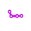 Plaque maxillo-faciale 2.0MM 110° L-plate