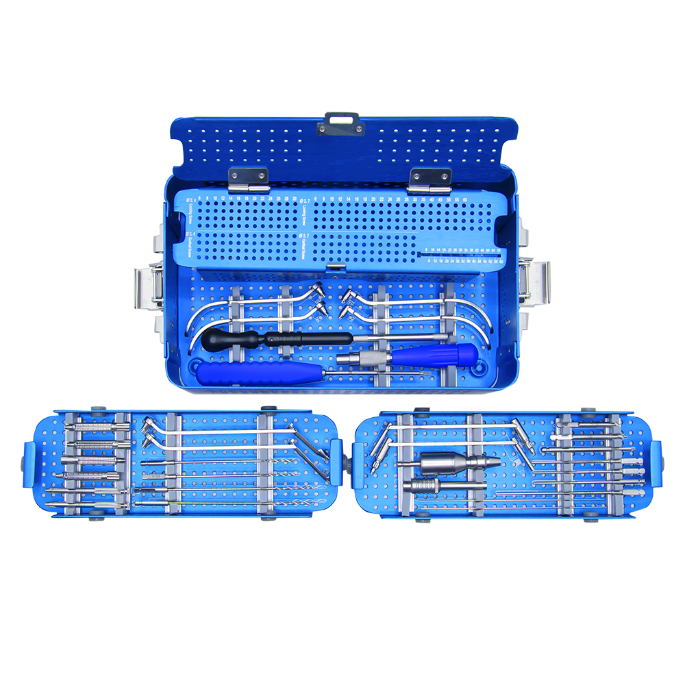 Ensemble d\'instruments à plaques de verrouillage multiaxiales 2.4/2.7