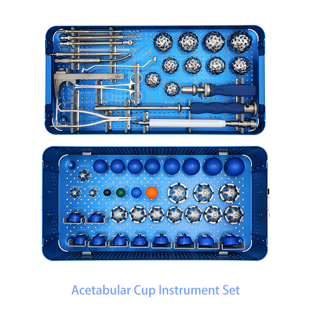 Ensemble d'instruments de tasse acétabulaire
