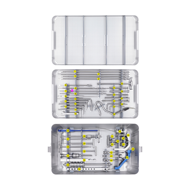 Reconstruction fémorale Ensemble d'instruments à ongles intramédullaires