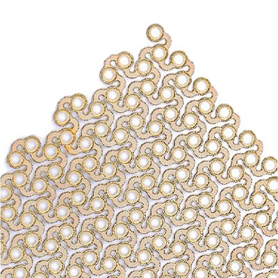 Structure rectangulaire en maille en titane