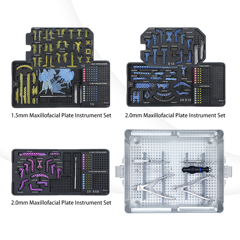 Système de plaques maxillofaciales de 1,5 mm