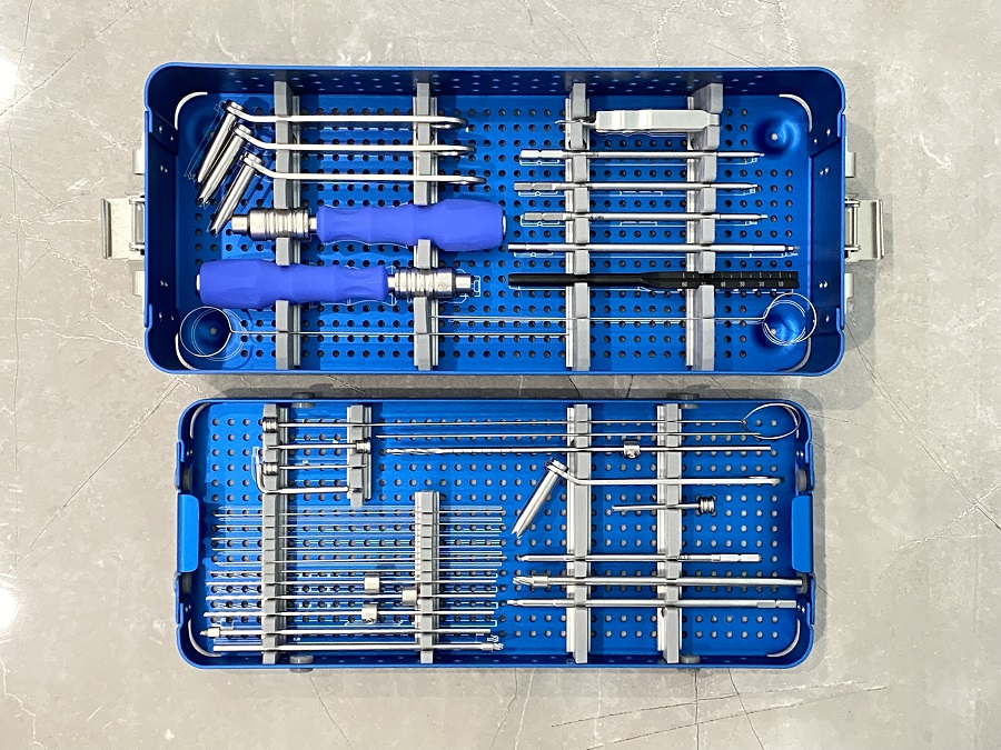 Ensemble d'instruments &agrave; vis de compression sans t&ecirc;te canul&eacute;e 3.0/3.5/4.0/5.0mm