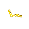 Plaque maxillo-faciale anatomique 1,5 mm en L 6 trous