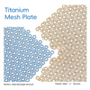 Structure rectangulaire en maille en titane