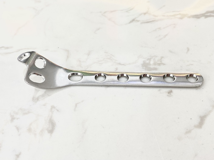 Plaque m&eacute;diale du radius distal