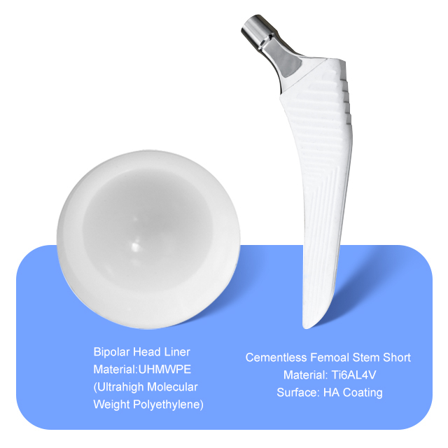 Doublure à tête bipolaire