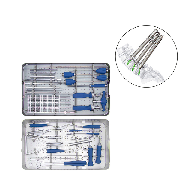 Ensemble d'instruments à vis pédicale mini-invasive