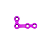 Plaque maxillo-faciale 2.0MM L-plate 4 trous