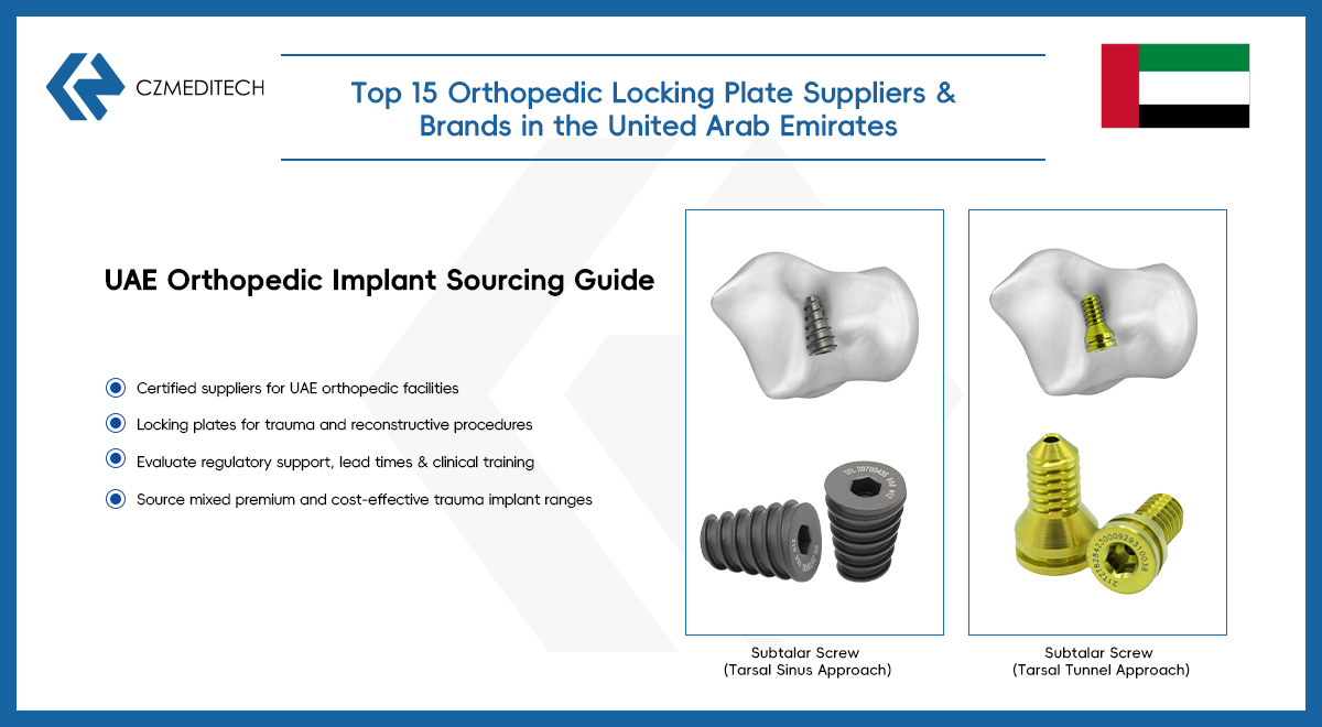 Top 15 des fournisseurs et marques de plaques de verrouillage orthopédiques aux Émirats arabes unis