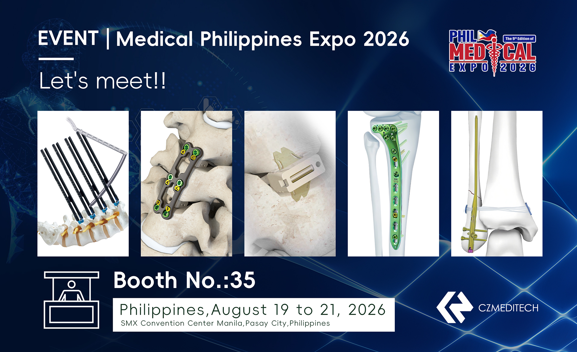 Invitation CZMEDITECH &agrave; la Philippines Medical Expo 2026, stand 35.jpg